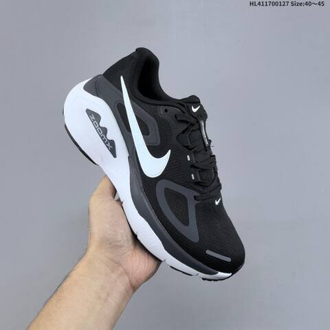 Nike Structure Plus ReactX Air Zoom Black White Dark Grey EU 40-45 Running Shoe - Men's (BS-61713)