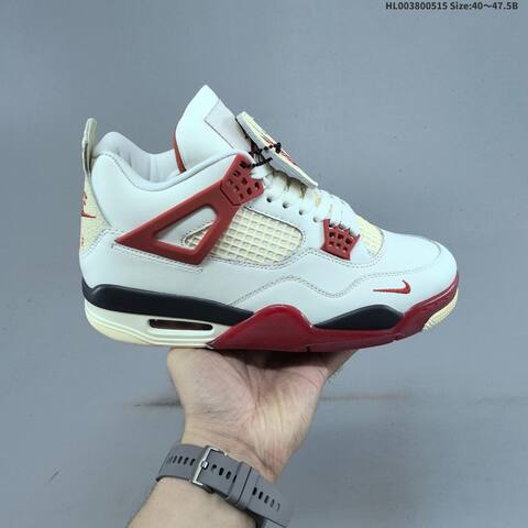 Nigel Sylvester x Air Jordan 4 Sail Cinnabar AIR JORDAN 4 Aj4 Lifestyle (BS-60316)