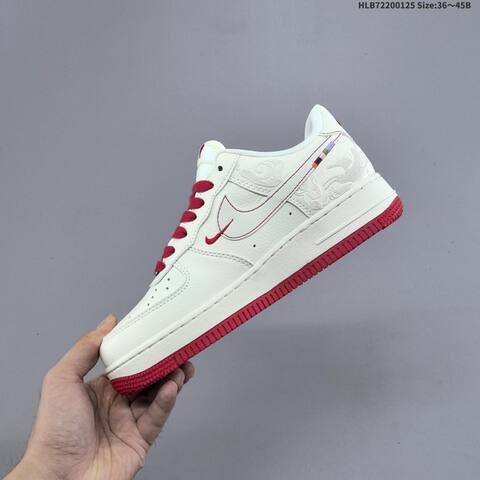 Nike Air Force 1 07 Low Off White Red EU 36-45 Sneaker - Unisex (BS-61771)