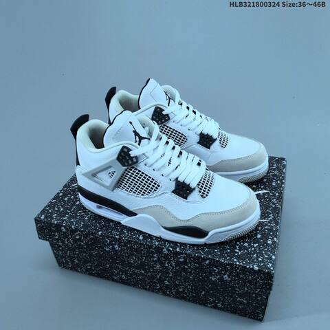 PU Air Nike Air Jordan 4 Retro OG Fire Red Lifestyle (BS-66446)