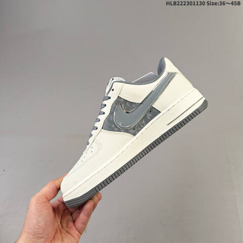 Nike Air Force 1 07 LV8 DF0188 114 Off White Grey EU 36 45 Sneaker EU 36-45 - Unisex (BS-62937)