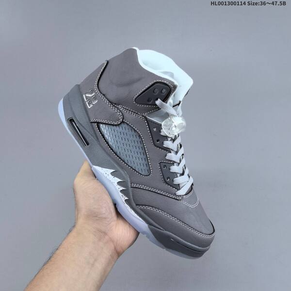 Jordan Air Jordan 5 Retro Wolf Grey / White 36~47.5B basketball