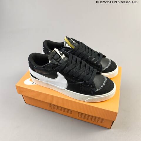 Nike Blazer Low 77 Jumbo White Black Sail Red Grey EU 36-45 Skate Shoe - Unisex (BS-63446)