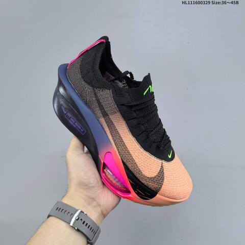 Nike Air Zoom Alphafly Next 3 Black Orange Pink Purple Green EU 36-45 Running Shoe - Unisex (BS-61041)