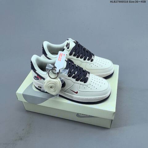 Nike Air Force 1 07 Low Off White Black Grey EU 36-45 Sneaker - Unisex (BS-60285)