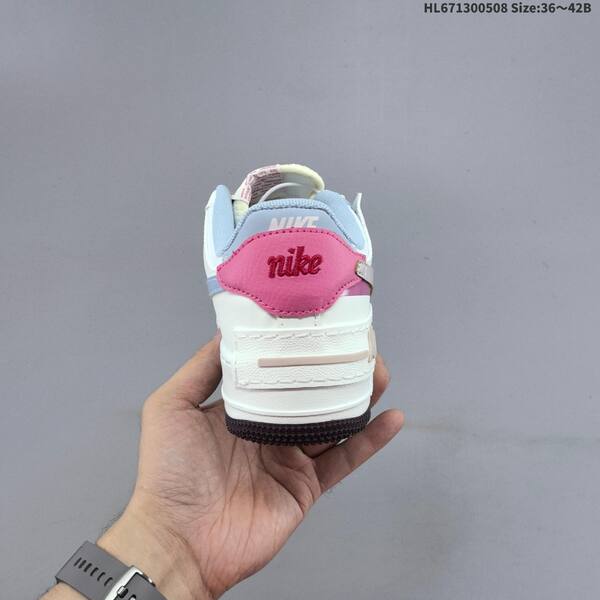 Nike WMNS Air Force 1 Shadow sail light blue pink dark brown EU 36-42 sneaker