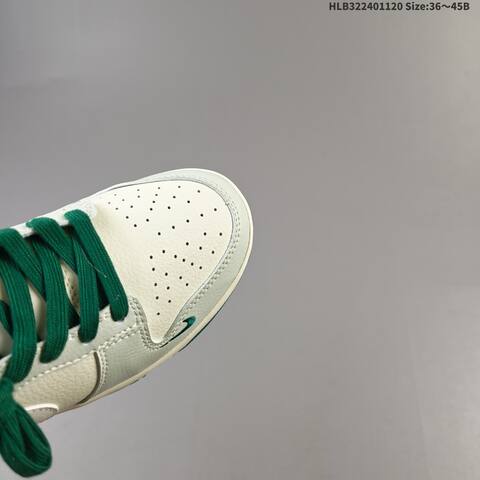 Nike Dunk Low Sail Light Grey Dark Green EU 36-45 Skate Shoe - Unisex (BS-63375)