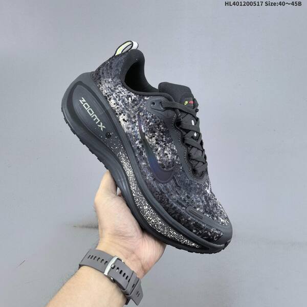 Nike Vomero Plus ReactX Air Zoom dark grey black white neon green EU 40-45 running shoe