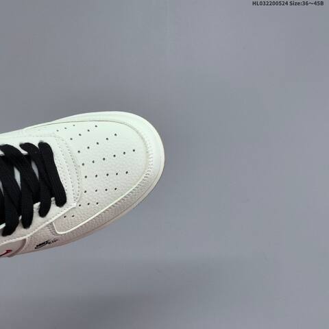Nike Air Force 1 07 Low Off White Black Red Gum Brown EU 36-45 Sneaker - Unisex (BS-60168)