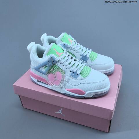 Air Jordan 4 Retro Valentine s Day AIR JORDAN 4 Aj4 Lifestyle (BS-66648)