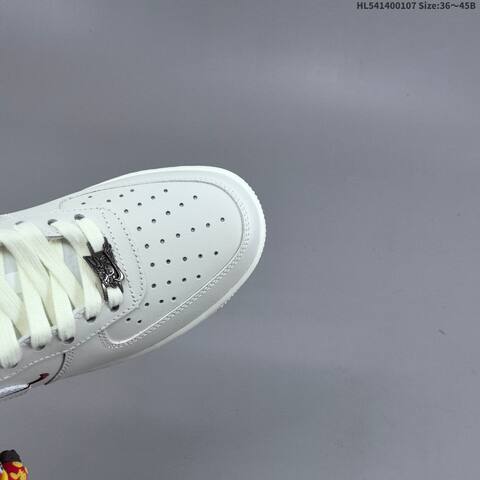 Nike Air Force 1 07 Low Off White Sail Burgundy EU 36-45 Sneaker - Unisex (BS-62175)