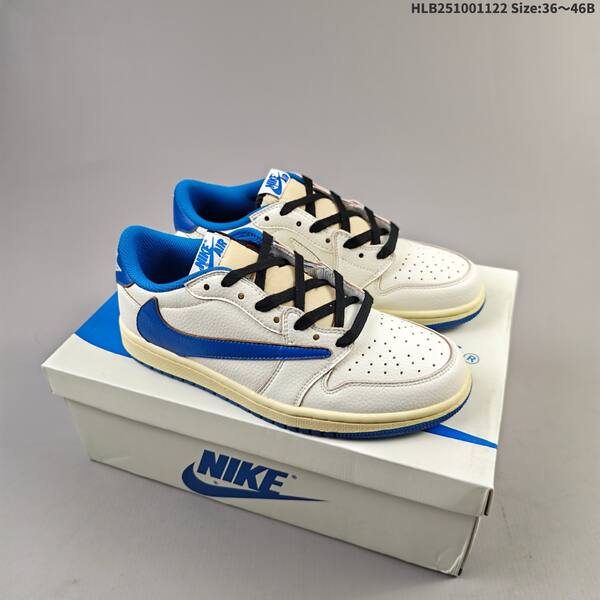 Jordan Air Jordan 1 Low x Travis Scott White/Blue EU 36-46 lifestyle