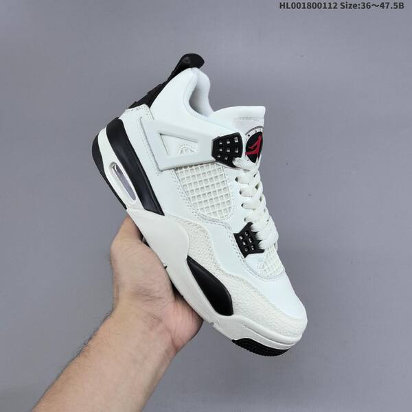 Jordan Air Jordan 4 Retro white/black/red 36~47.5 basketball