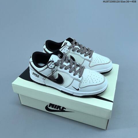 Nike Dunk Low White Red Navy Yellow EU 36-45 Skate Shoe - Unisex (BS-61684)