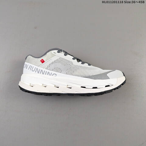 On Running Cloudultra 3 White Gray Off White Black EU 36-45 Trail Shoe Trail Running Sneakers - Unisex (BS-69805)