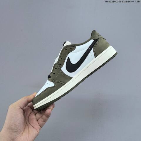 Air Jordan 1 Low OG Medium Olive AIR JORDAN 1 Aj1 Lifestyle (BS-66588)