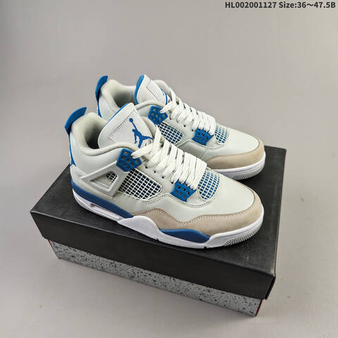 Air Jordan 4 Retro Military Blue 2024 AIR JORDAN 4 Aj4 Lifestyle (BS-67652)