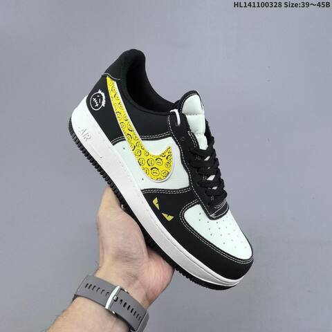 Nike Air Force 1 07 Off White Red Gold Black White Yellow EU 36 45 Sneaker EU 36-45 - Unisex (BS-61075)