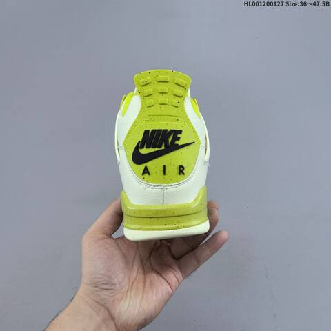 J Balvin x Air Jordan 4 Retro Lemonade AIR JORDAN 4 Aj4 4 J Balv Lifestyle (BS-66802)