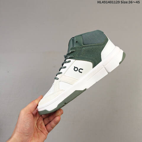 On Running THE ROGER Clubhouse Mid White Green Beige EU 36-45 Sneaker Casual Sneakers - Unisex (BS-69761)