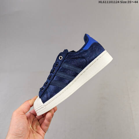 Adidas Superstar JI0108 Navy Blue Off White Royal Blue EU 35 44 Skate Shoe EU 35-44 - Unisex (BS-65466)