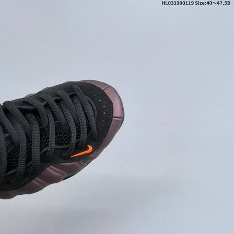 Nike Air Foamposite Pro Metallic Purple Black Orange EU 40-47 5 Basketball Shoe - Men's (BS-61887)