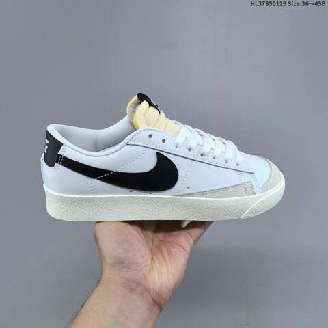 Nike Blazer Low 77 White Black Sail EU 36-45 Skate Shoe - Unisex (BS-61679)