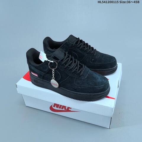 Nike Air Force 1 07 Supreme White Brown Black EU 36-45 Skate Shoe - Unisex (BS-61969)