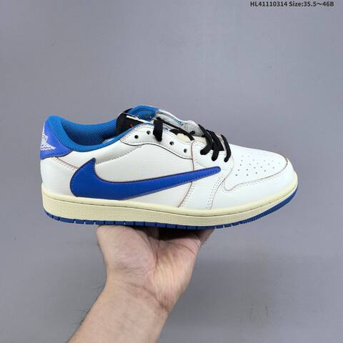 Travis Scott x Fragment Design x Air Jordan 1 Low OG AIR JORDAN 1 Aj1 Lifestyle (BS-66539)