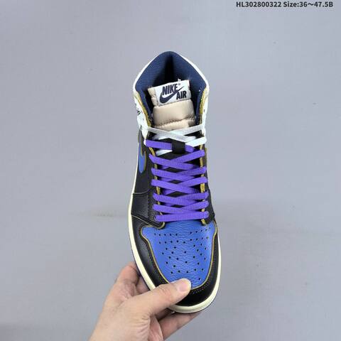 Union LA x Fragment Design x Air Jordan 1 Retro High OG Sport Royal A Lifestyle (BS-66471)