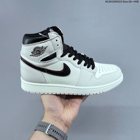 Nike x Air Jordan 1 Retro High OG Light Bone AIR JORDAN 1 Aj1 Lifestyle (BS-66459)