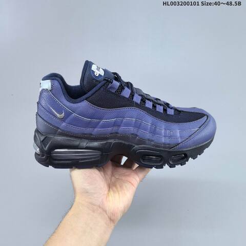 Nike Air Max 95 Navy Blue Black Silver EU 40-48 5 Running Shoe - Men's (BS-62283)