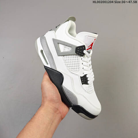 Air Jordan 4 Retro OG White Cement Replica AIR JORDAN 4 Aj4 Lifestyle (BS-67534)