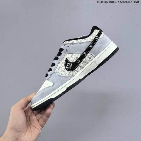 Nike Dunk SB Low Grey White Black Red EU 36-45 Skate Shoe - Unisex (BS-61446)