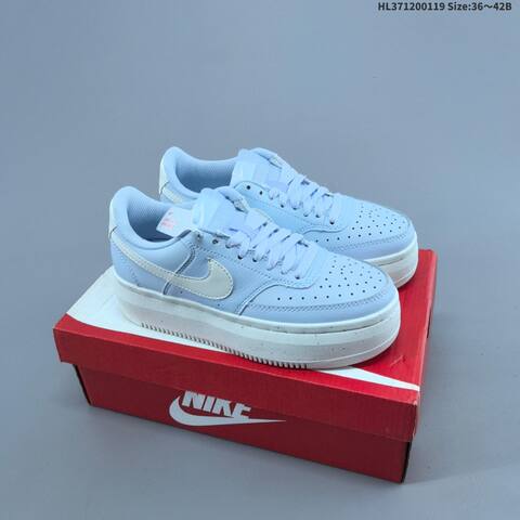Nike Court Vision Alta LTR White Light Blue EU 36-42 Skate Shoe - Unisex (BS-61891)