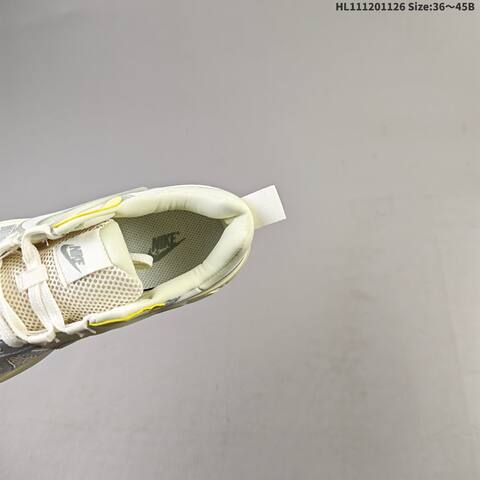 Nike V2K Run Off White Silver Pale Yellow Gum Brown EU 36-45 Running Shoe - Unisex (BS-63040)