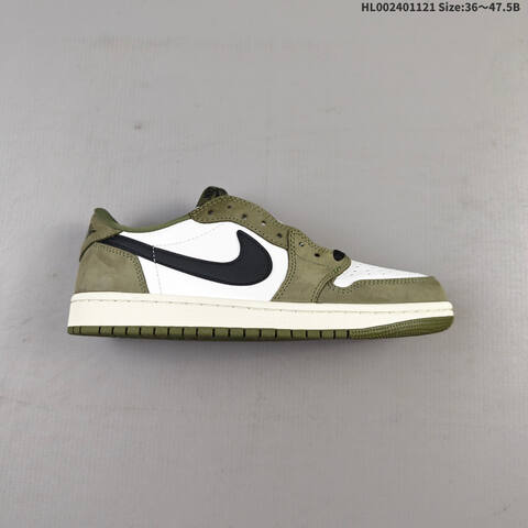 Air Jordan 1 Low OG Medium Olive AIR JORDAN 1 Aj1 Lifestyle (BS-67741)