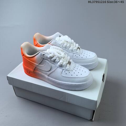 Nike Air Force 1 07 White Gold Black EU 36-45 Sneaker - Unisex (BS-62634)