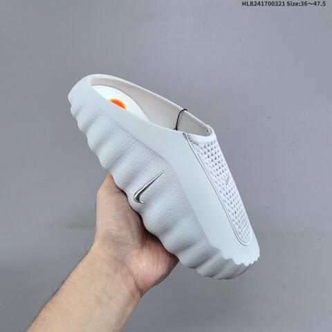Nike Mind 001 Black White Silver Orange EU 36-47 5 Slides - Unisex (BS-61207)