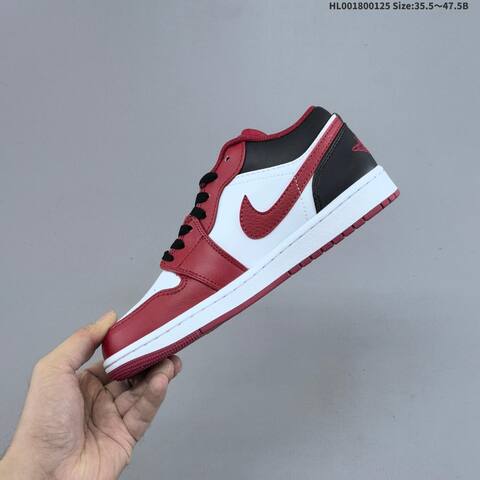 Air Jordan 1 Low Reverse Black Toe AIR JORDAN 1 Aj1 Lifestyle (BS-66842)