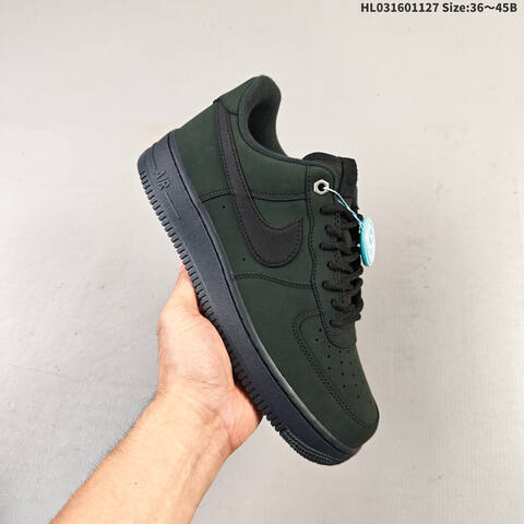 Nike Air Force 1 07 Black Dark Green EU 36-45 Sneaker - Unisex (BS-63017)