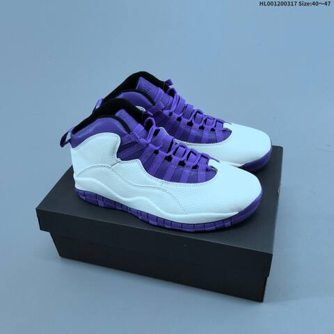 Air Jordan 10 Hydrangeas AIR JORDAN 10 Aj10 Lifestyle (BS-66522)
