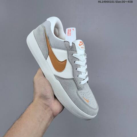 Nike SB Force 58 Grey White Gold Black Blue EU 36-45 Skate Shoe - Unisex (BS-62280)