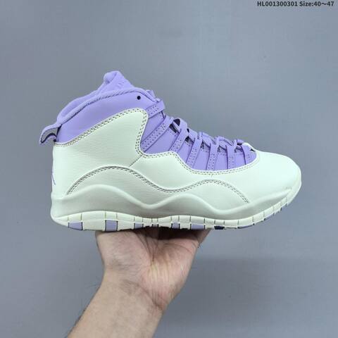 Air Jordan 10 Hydrangeas AIR JORDAN 10 Aj10 Lifestyle (BS-66649)