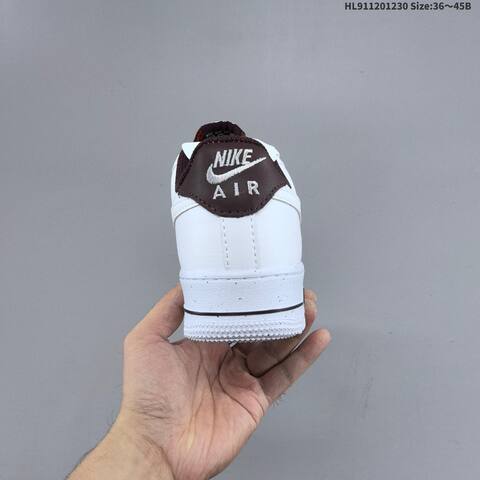 Nike Air Force 1 Low White Dark Brown Tan EU 36-45 Sneaker - Unisex (BS-62315)
