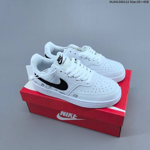 Nike Court Vision Low White Black EU 36-45 Skate Shoe - Unisex (BS-62043)