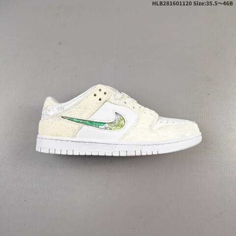Nike SB Dunk Low Off White Light Grey EU 35 5-46 Skate Shoe - Unisex (BS-63421)