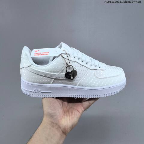 Nike Air Force 1 07 White Dark Blue EU 36-45 Sneaker - Unisex (BS-61212)
