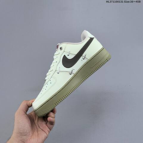 Nike Air Force 1 07 Dark Olive Black White EU 36-45 Sneaker - Unisex (BS-61609)