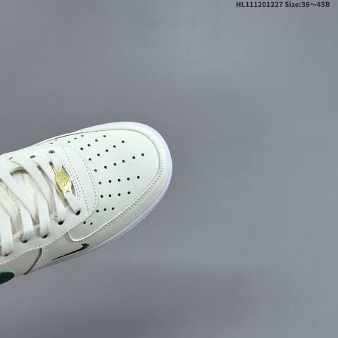 Nike Air Force 1 07 Sail White Dark Green Gold EU 36-45 Sneaker - Unisex (BS-62402)
